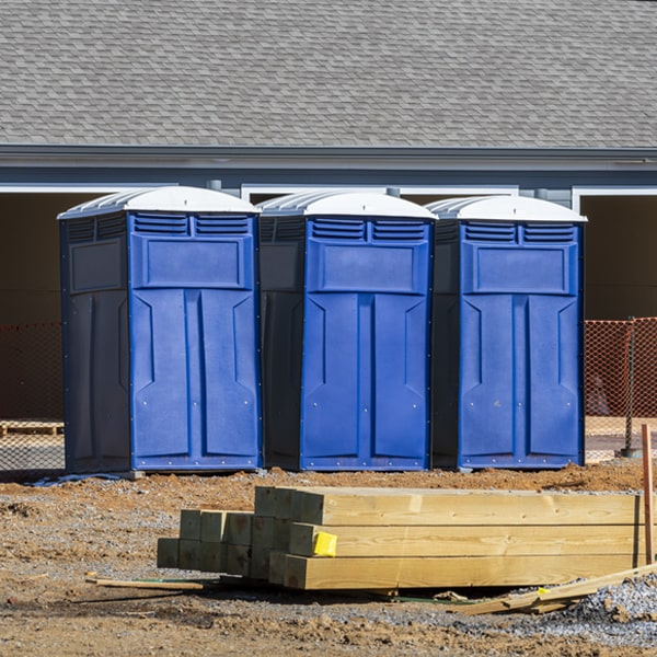 how often are the porta potties cleaned and serviced during a rental period in East Kingston NH